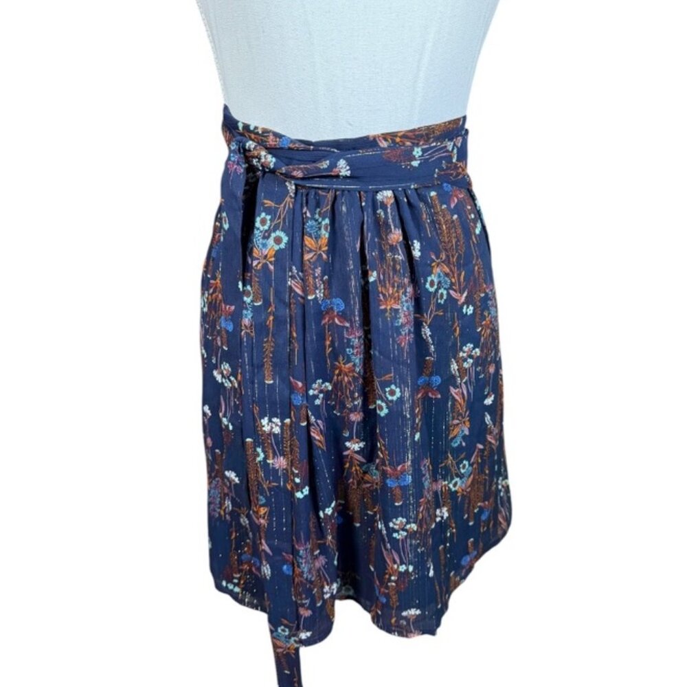 HD in Paris Blue Floral Skirt